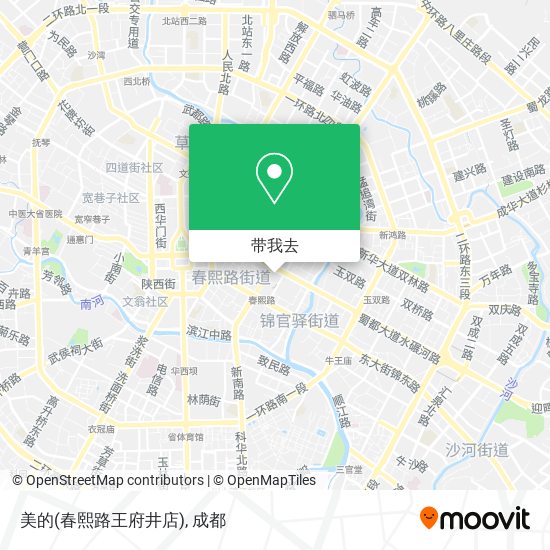 美的(春熙路王府井店)地图