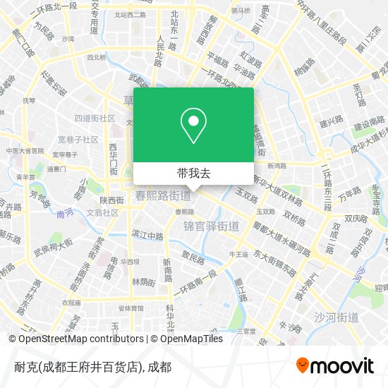 耐克(成都王府井百货店)地图