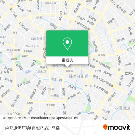 尚都服饰广场(春熙路店)地图
