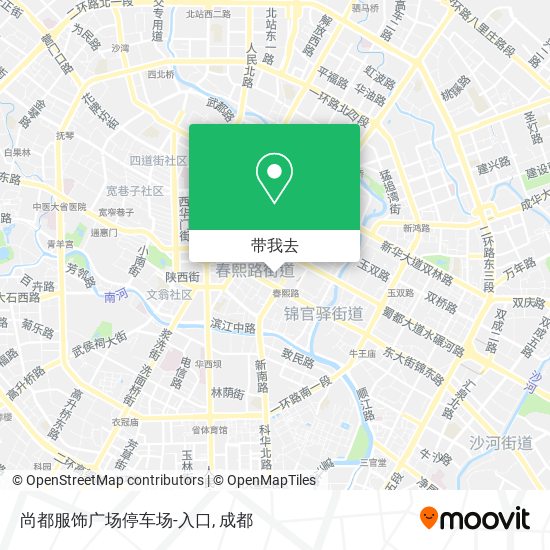 尚都服饰广场停车场-入口地图