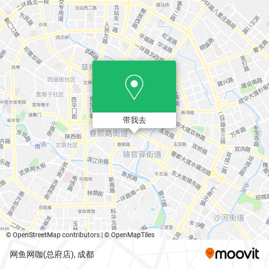 网鱼网咖(总府店)地图
