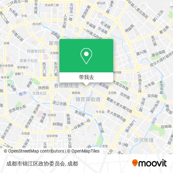 成都市锦江区政协委员会地图