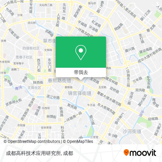 成都高科技术应用研究所地图