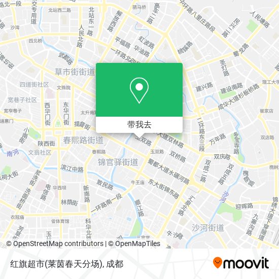 红旗超市(莱茵春天分场)地图