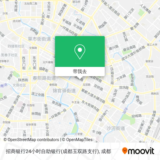 招商银行24小时自助银行(成都玉双路支行)地图