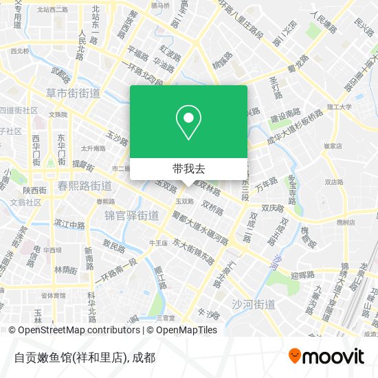 自贡嫩鱼馆(祥和里店)地图