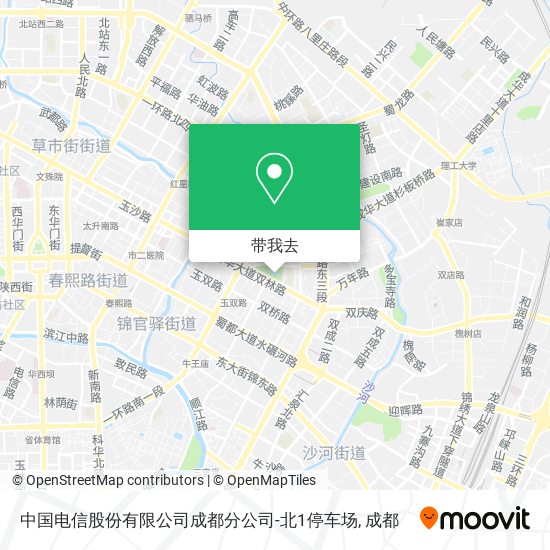中国电信股份有限公司成都分公司-北1停车场地图