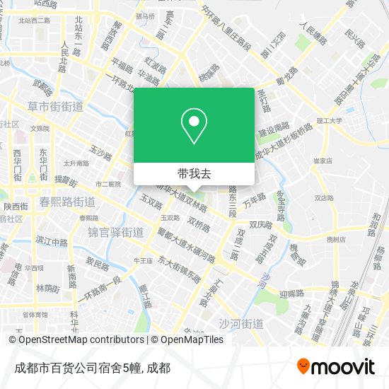 成都市百货公司宿舍5幢地图