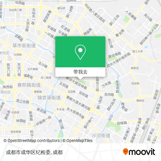 成都市成华区纪检委地图