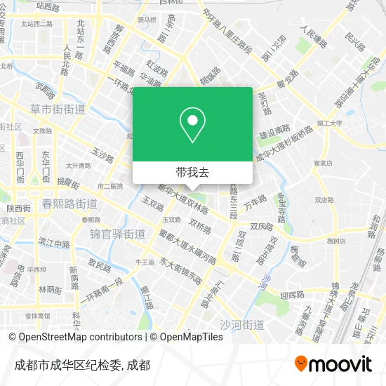 成都市成华区纪检委地图