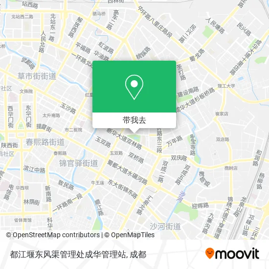 都江堰东风渠管理处成华管理站地图