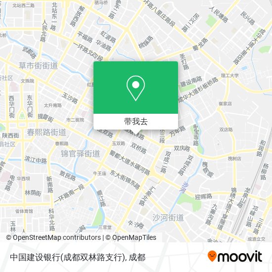 中国建设银行(成都双林路支行)地图