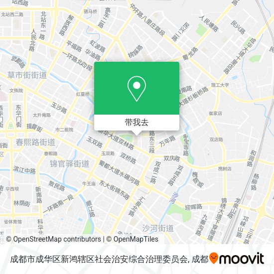 成都市成华区新鸿辖区社会治安综合治理委员会地图