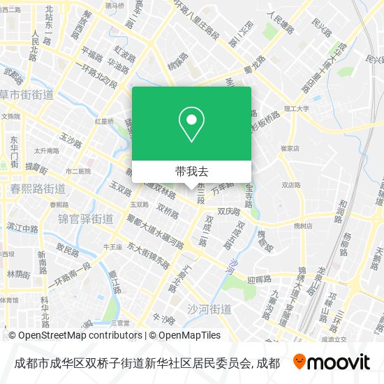 成都市成华区双桥子街道新华社区居民委员会地图
