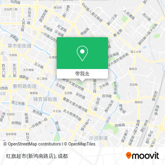 红旗超市(新鸿南路店)地图