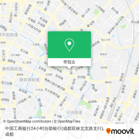 中国工商银行24小时自助银行(成都双林北支路支行)地图