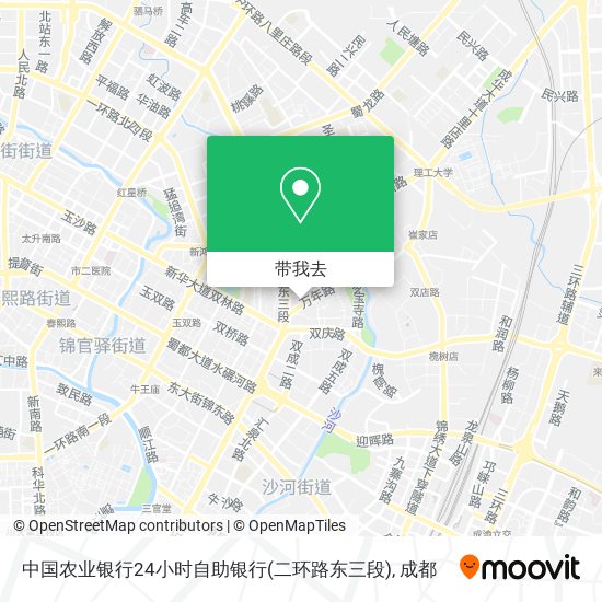 中国农业银行24小时自助银行(二环路东三段)地图