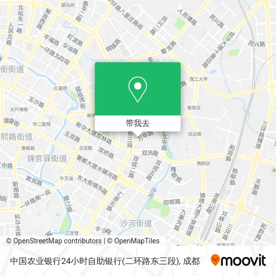 中国农业银行24小时自助银行(二环路东三段)地图