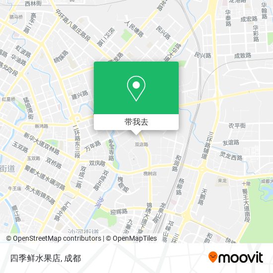 四季鲜水果店地图