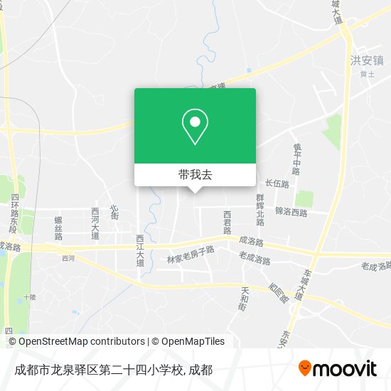 成都市龙泉驿区第二十四小学校地图