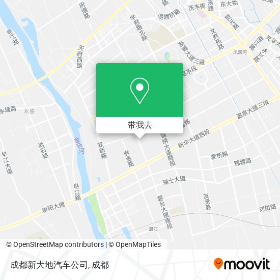 成都新大地汽车公司地图