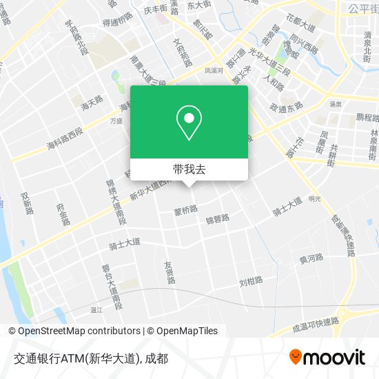 交通银行ATM(新华大道)地图