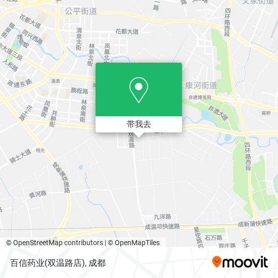 百信药业(双温路店)地图