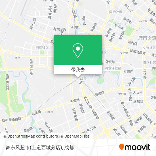 舞东风超市(上道西城分店)地图