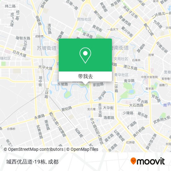 城西优品道-19栋地图