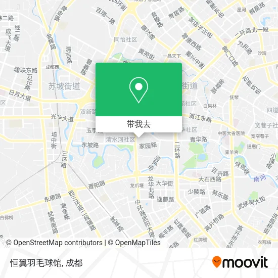 恒翼羽毛球馆地图