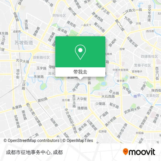 成都市征地事务中心地图