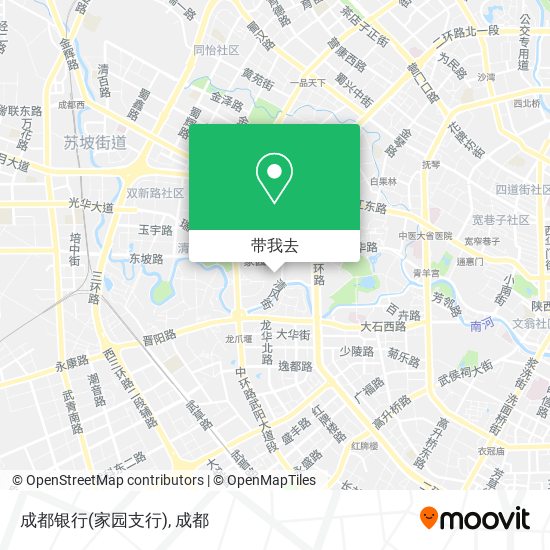 成都银行(家园支行)地图