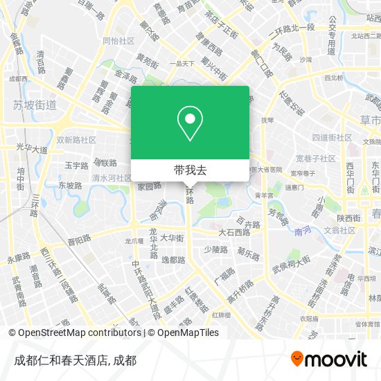成都仁和春天酒店地图