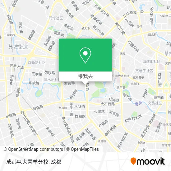 成都电大青羊分校地图