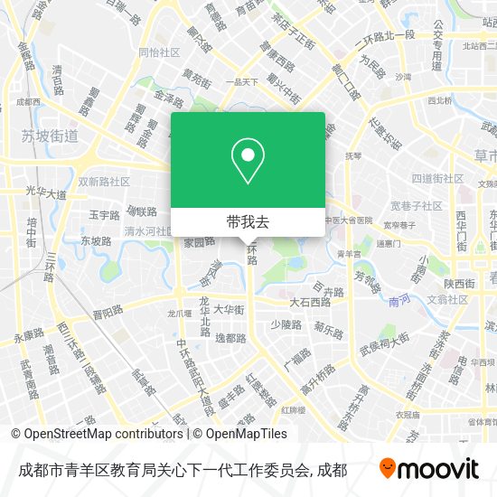 成都市青羊区教育局关心下一代工作委员会地图