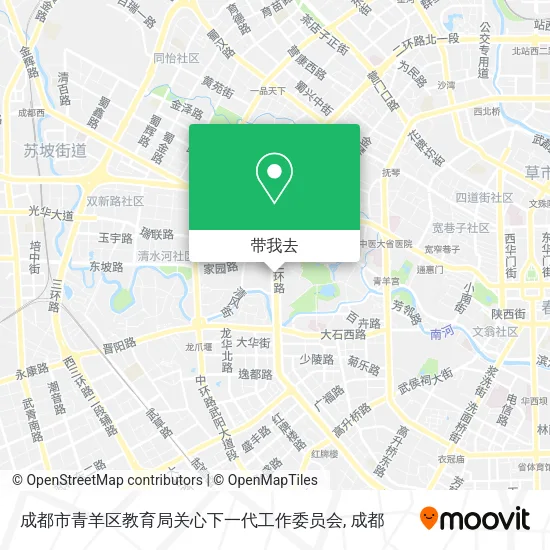 成都市青羊区教育局关心下一代工作委员会地图