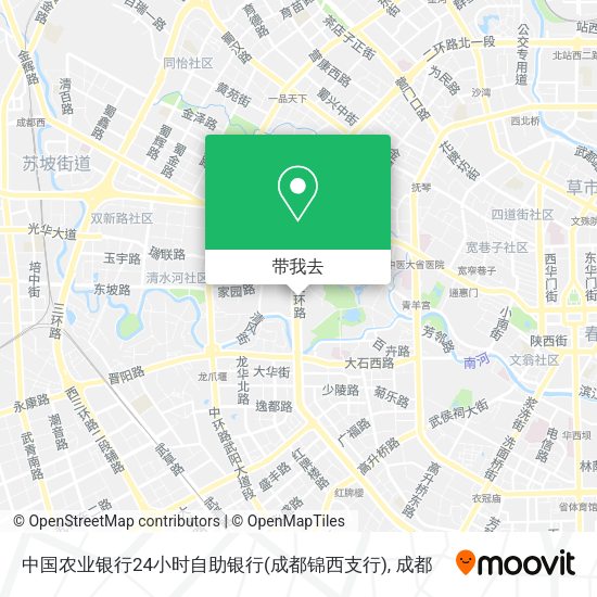 中国农业银行24小时自助银行(成都锦西支行)地图