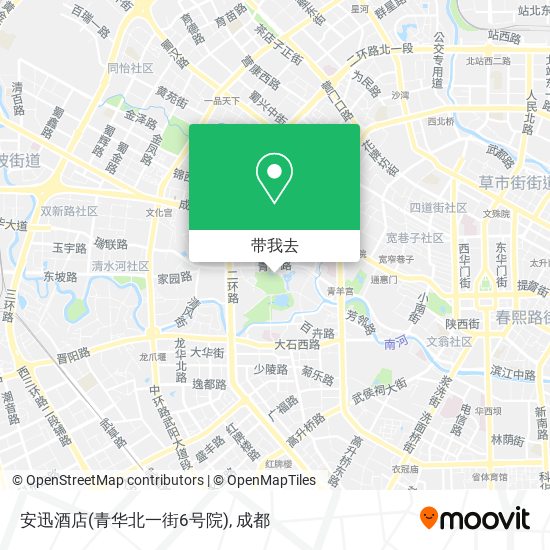 安迅酒店(青华北一街6号院)地图