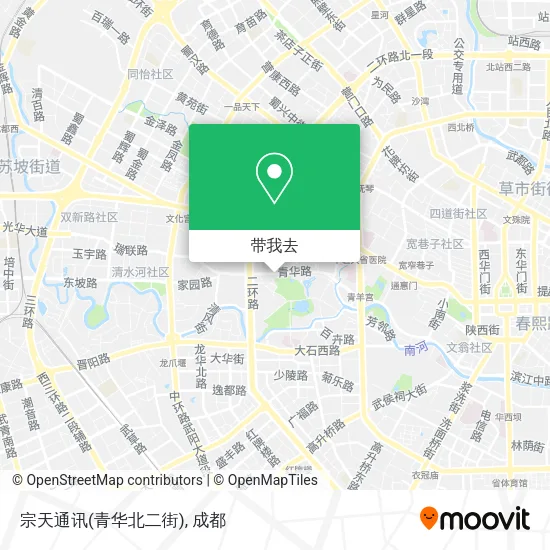 宗天通讯(青华北二街)地图