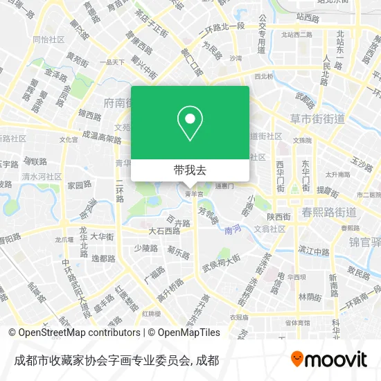 成都市收藏家协会字画专业委员会地图