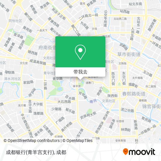 成都银行(青羊宫支行)地图