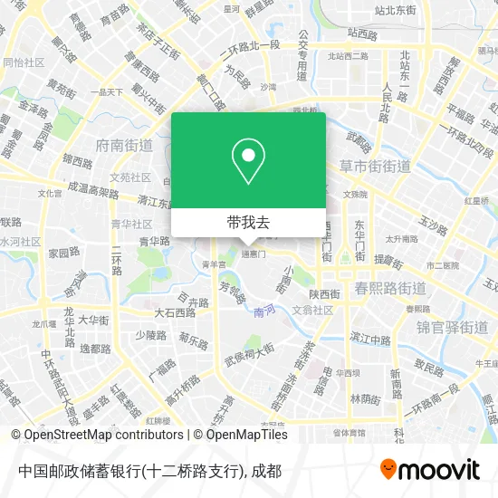 中国邮政储蓄银行(十二桥路支行)地图