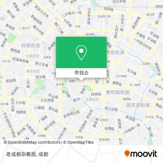 老成都杂酱面地图