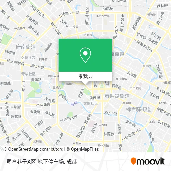 宽窄巷子A区-地下停车场地图