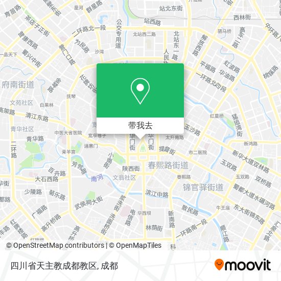 四川省天主教成都教区地图