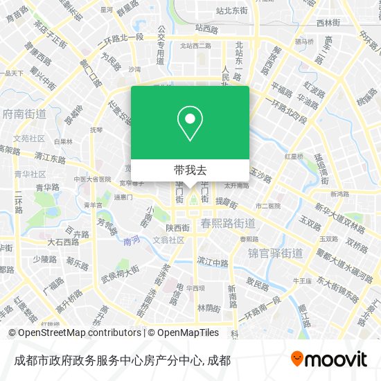 成都市政府政务服务中心房产分中心地图