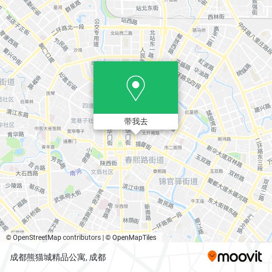 成都熊猫城精品公寓地图