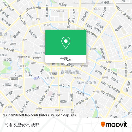 竹君发型设计地图