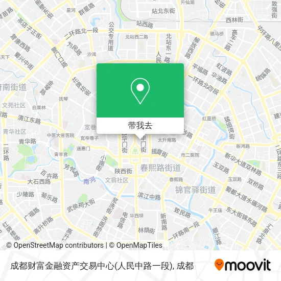 成都财富金融资产交易中心(人民中路一段)地图