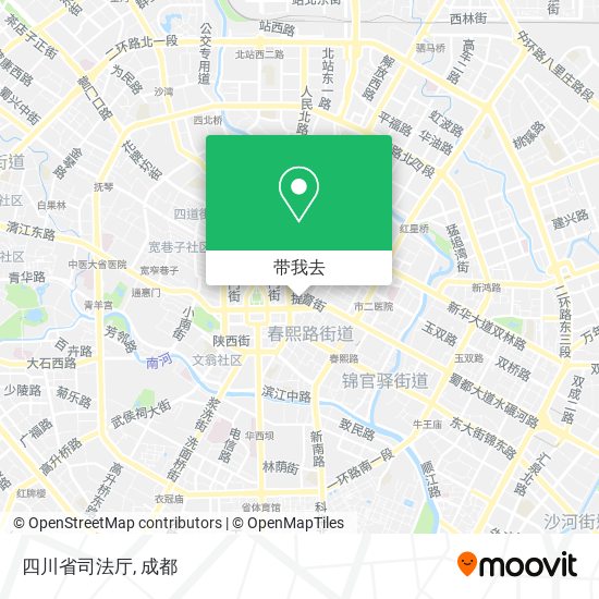 四川省司法厅地图